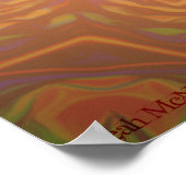 "Elephant Spirit" - Version 2, surreal totem Tier Poster (Ecke)