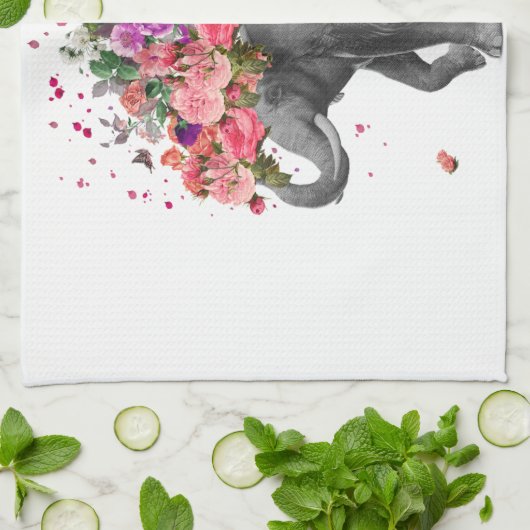 Elephant Splash Geschirrtuch (Gefaltet)