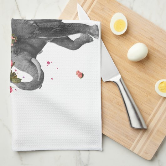 Elephant Splash Geschirrtuch (Viertel Falte)