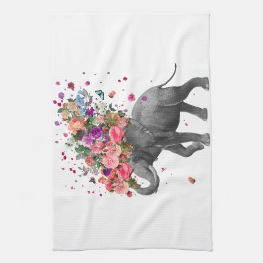 Elephant Splash Geschirrtuch (Vertikal)