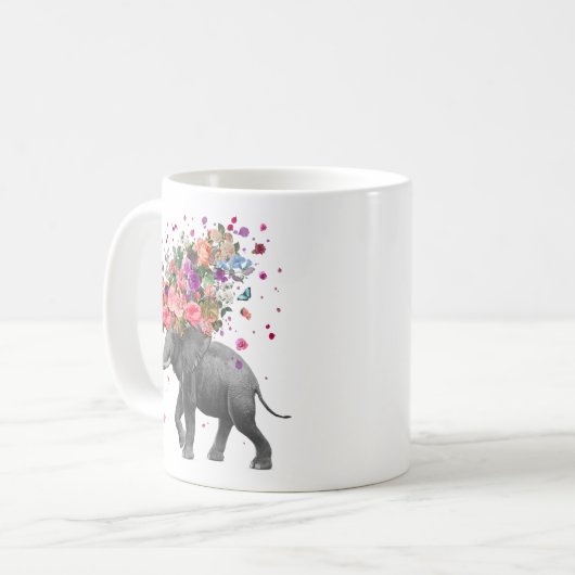 Elephant Splash Kaffeetasse (Vorderseite Links)