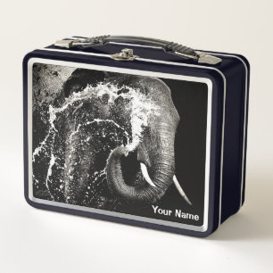 Elephant Splash Lunch Box - Custom Tin