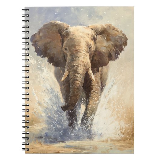 Elephant Splash-Notebook laden Notizblock (Vorderseite)