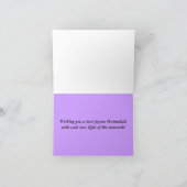 Elephant Star Menorah Cards Feiertagskarte (Innenseite)