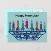 Elephant Star Menorah Postkarten (Vorne/Hinten)