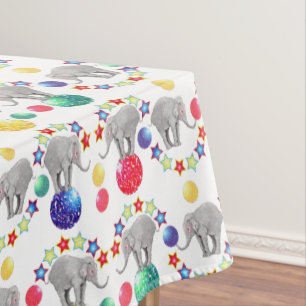 Elephant Stars Circus Muster Tischdecke