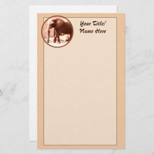 Elephant Stationery (Vorne/Hinten)