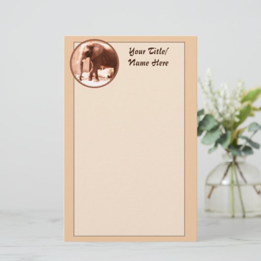 Elephant Stationery (Stehend Vorderseite)