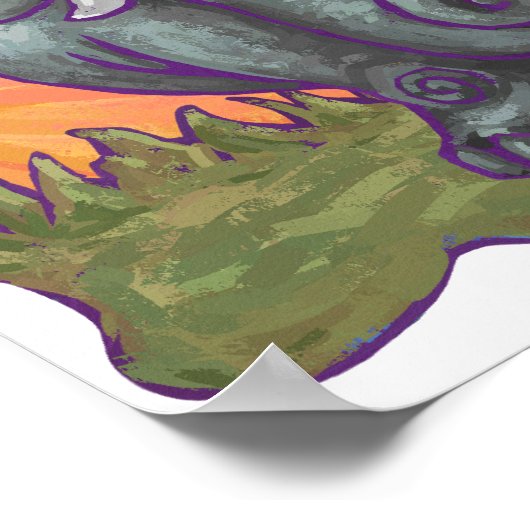 Elephant Stationery Poster (Ecke)