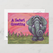Elephant Stationery Postkarte (Vorne/Hinten)