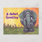 Elephant Stationery Postkarte (Vorderseite)