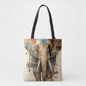 Elephant Steampunk künstlerisch Tasche (Vorderseite)