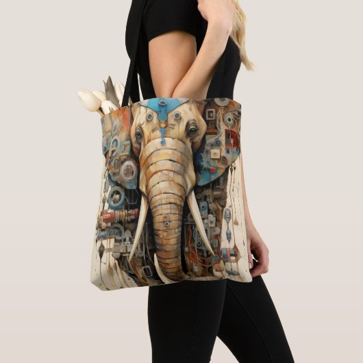 Elephant Steampunk künstlerisch Tasche (Von Nahem)