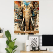 Elephant Steampunk Poster (Heimbüro)