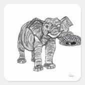 Elephant Sticker (Vorderseite)