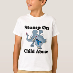 Elephant stomp on Child Missbrauch T-Shirt
