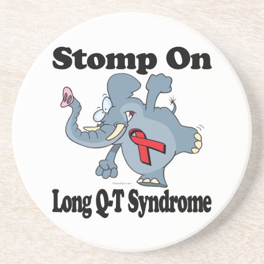 Elephant Stomp On Long Q-T Syndrom Getränkeuntersetzer (Vorne)