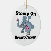 Elephant Stomp zum Brustkrebs Keramikornament (Rechts)