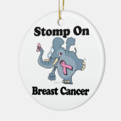 Elephant Stomp zum Brustkrebs Keramikornament (Links)