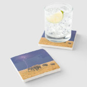 Elephant Stone Untersetzer (Seitenansicht)