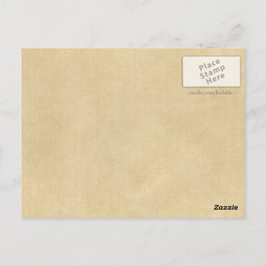 Elephant Story Book Zeichnend Postkarte (Rückseite)