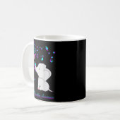 Elephant Suicide Prevention Awareness Ribbon Gif Kaffeetasse (Vorderseite Links)