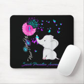 Elephant Suicide Prevention Awareness Ribbon Gif  Mousepad (Mit Mouse)