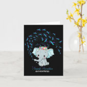 Elephant Suicide Prevention Warrior Awareness Gift Karte (Gelbe Blume)