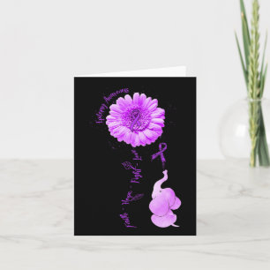 Elephant Sunflower Faith Hope Kämpfen Liebe Epilep Karte