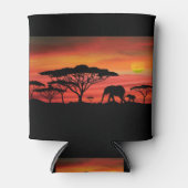 Elephant Sunset Dosenkühler (Vorderseite)