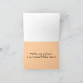 Elephant Sunset Seasons Card Feiertagskarte (Innenseite)