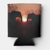 Elephant Sunset Silhouette Dosenkühler (Vorderseite)
