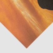 Elephant Sunset Silhouette Seidenpapier (Detail)