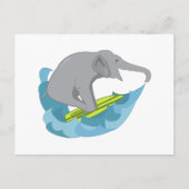 Elephant Surfer Postkarte (Vorderseite)