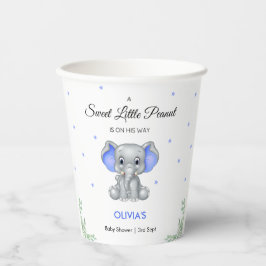 Elephant Sweet Little Peanut Boy Baby Dusche Pappbecher