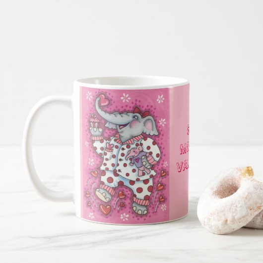Elephant Sweetheart VALENTINE TASSE (Mit Donut)