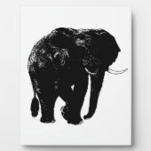 Elephant Tabletop Plaque mit Easel Fotoplatte (Vorderseite)