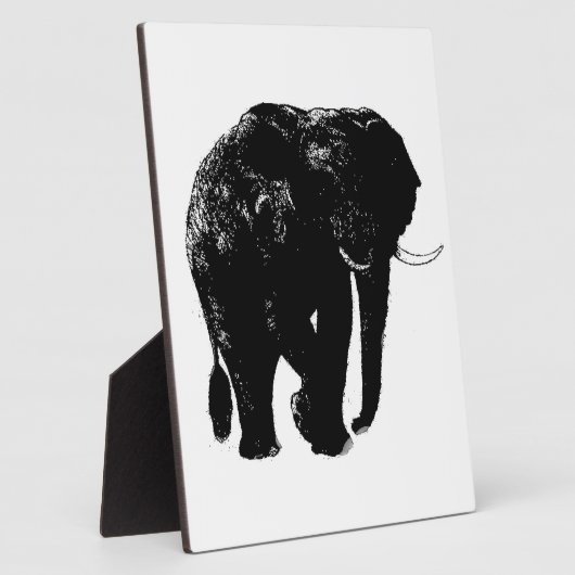 Elephant Tabletop Plaque mit Easel Fotoplatte (Seite)