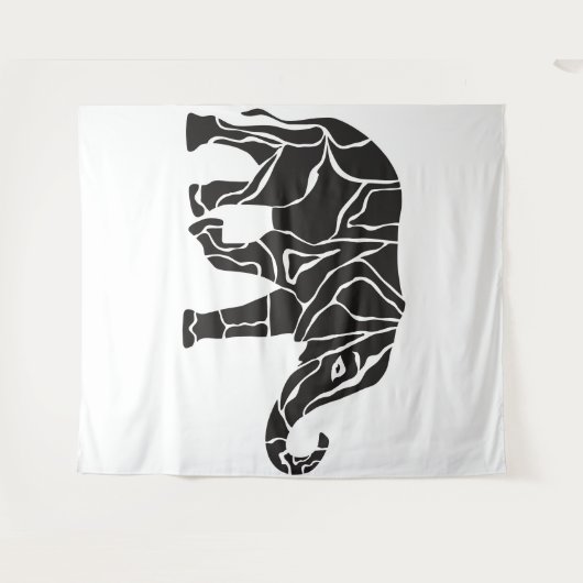 Elephant Tapestry Wandteppich (Vorderseite (Horizontal))