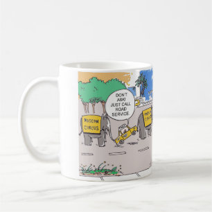Elephant Taxi Line Tasse