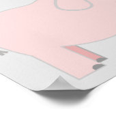 Elephant Theme Twin Girls Baby Shower Banner Poster (Ecke)