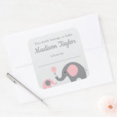 Elephant Themed Buchzeichen Sticker Blue Baby Dusc (Umschlag)