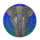 Elephant Themed Dartboard Dartscheibe (vorne)