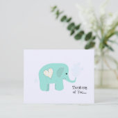 Elephant Thinking von dir Postkarte (Stehend Vorderseite)