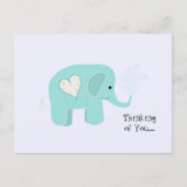 Elephant Thinking von dir Postkarte (Vorderseite)
