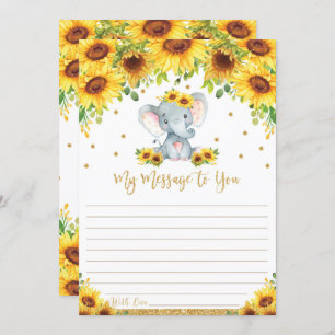 Elephant Time Kapselnachricht an Sie Blank Cards Einladung