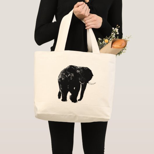 Elephant Tote Bag Jumbo Stoffbeutel (Vorderseite (Produkt))