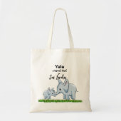 Elephant Tote Bag Tragetasche (Vorne)