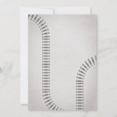 Elephant Train Birthday Einladung (Rückseite)