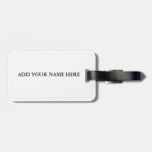 Elephant Travel Tag Gepäckanhänger (Rückseite horizontal)